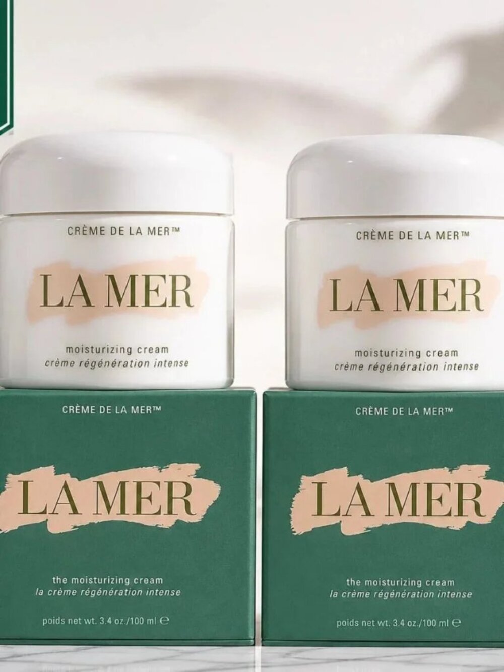 2 x Bundle of La Mer 3.4oz The Moisturizing Soft Cream, Brand New